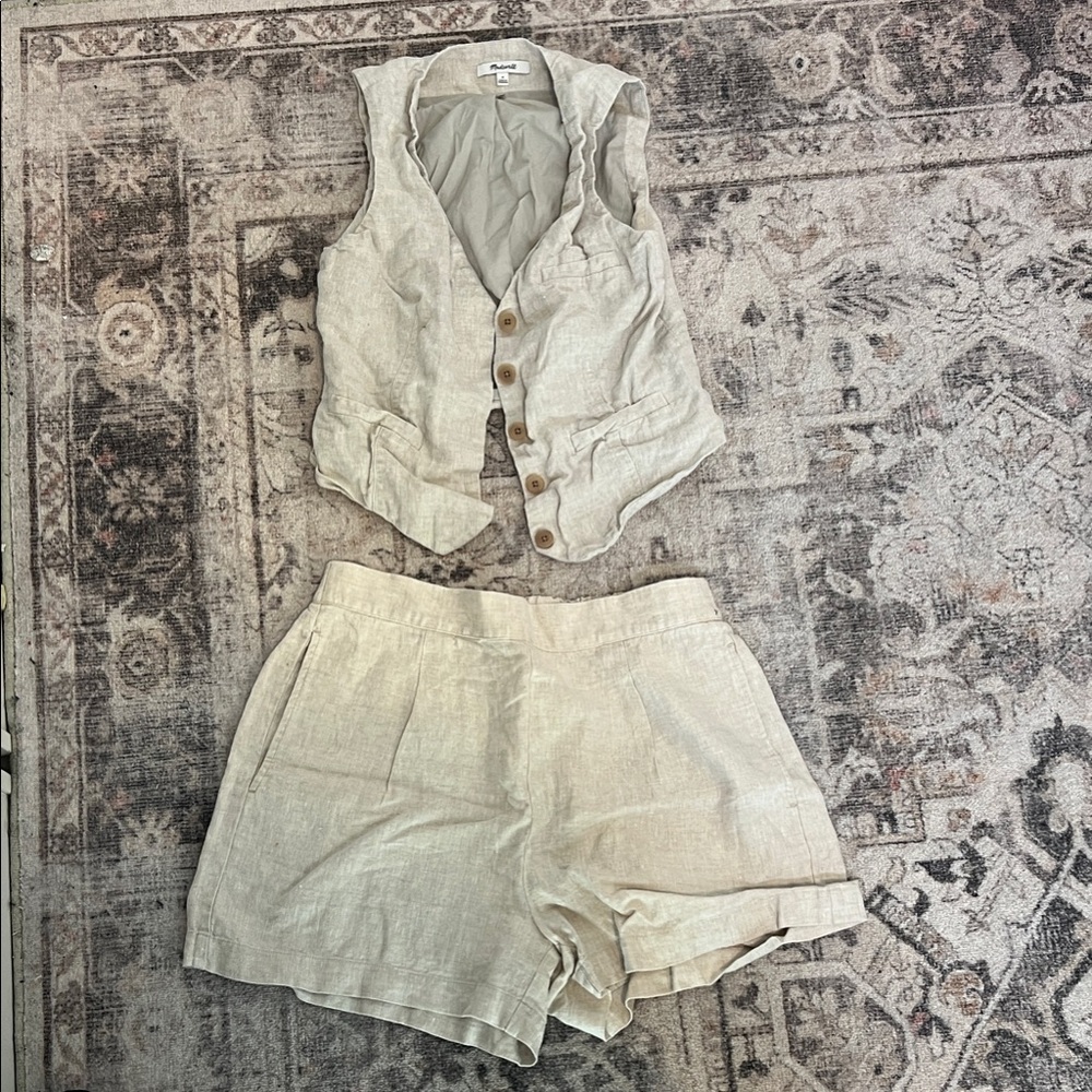 Madewell Beige Linen Apparel